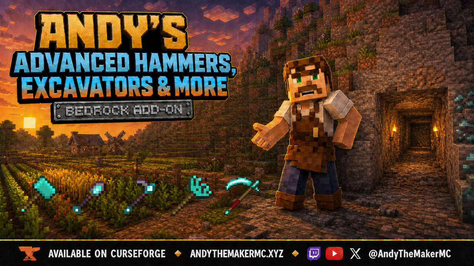 Andy's Advanced Hammers, Excavators & More artwork