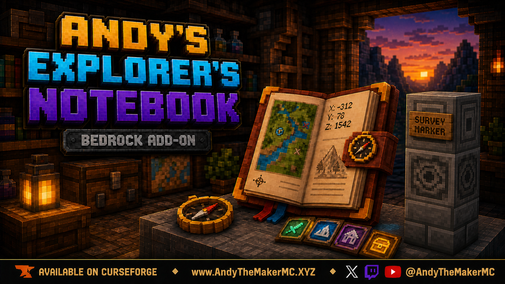 Andy's Explorer's Notebook artwork